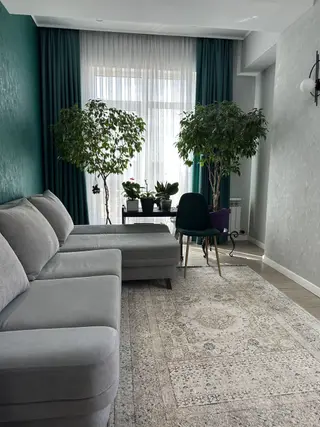 2 комнаты, 63 м², Кок-Жар ж/м Элитка, 3 этаж, Дизайнерский ремонт