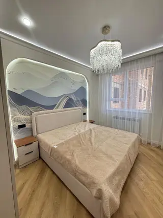 2 комнаты, 67 м², Тунгуч мкр Элитка, 5 этаж, Дизайнерский ремонт