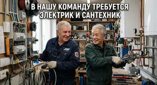 Совместное предприятие приглашает САНТЕХНИКА и ЭЛЕКТРИКА Для активных